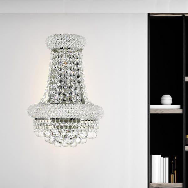 Empire 3 Light Wall Sconce With Chrome Finish