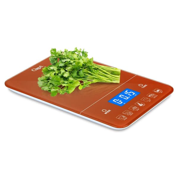 Ozeri Touch III 22 lbs (10 kg) Digital Kitchen Scale with Calorie Counter, in Tempered Glass