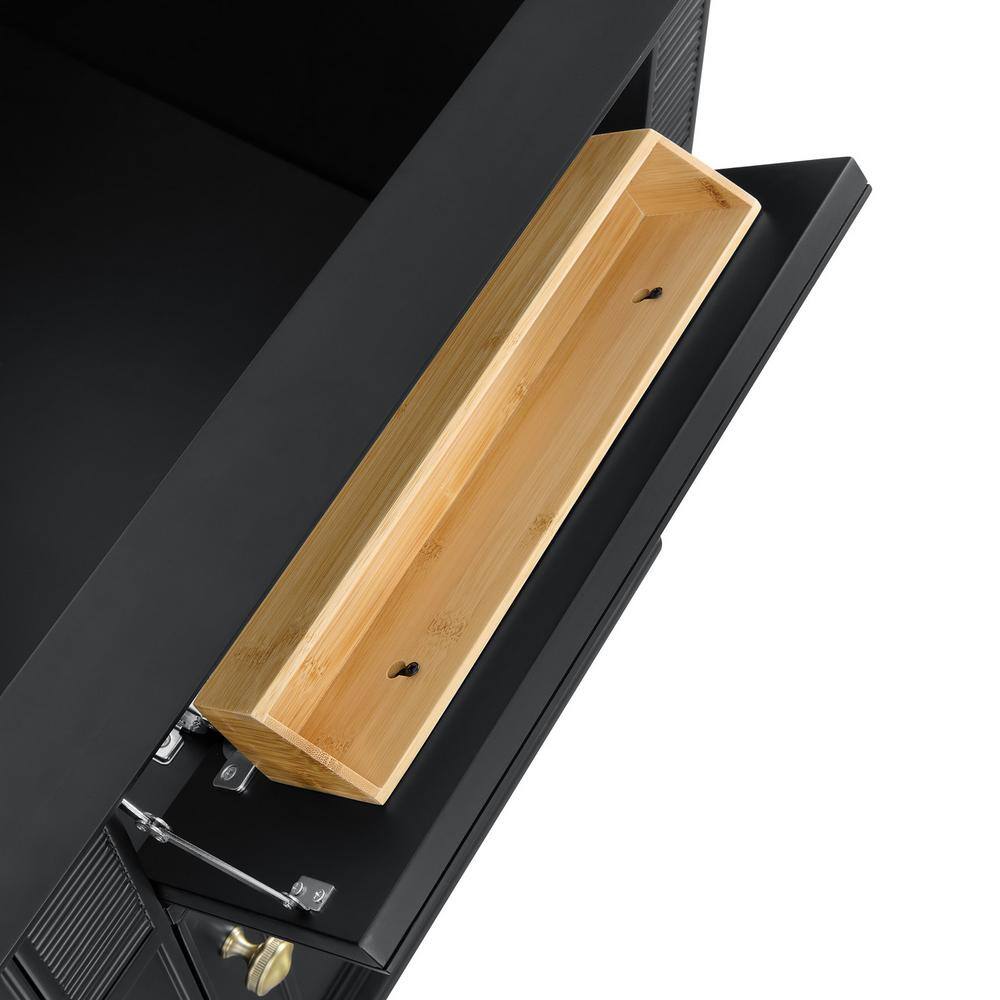 Lorelai 60" Black Onyx Double Freestanding Vanity Base