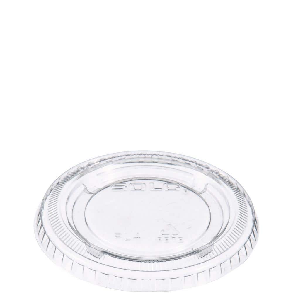 Clear Portion/Souffle Disposable PET Plastic Cup Lids, Fits 3.25 oz to 9 oz