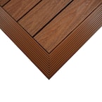 1/6 ft. x 1 ft. Quick Deck Composite Deck Tile Outside Corner Fascia in Honduran Mahogany (2-Pieces/Box)