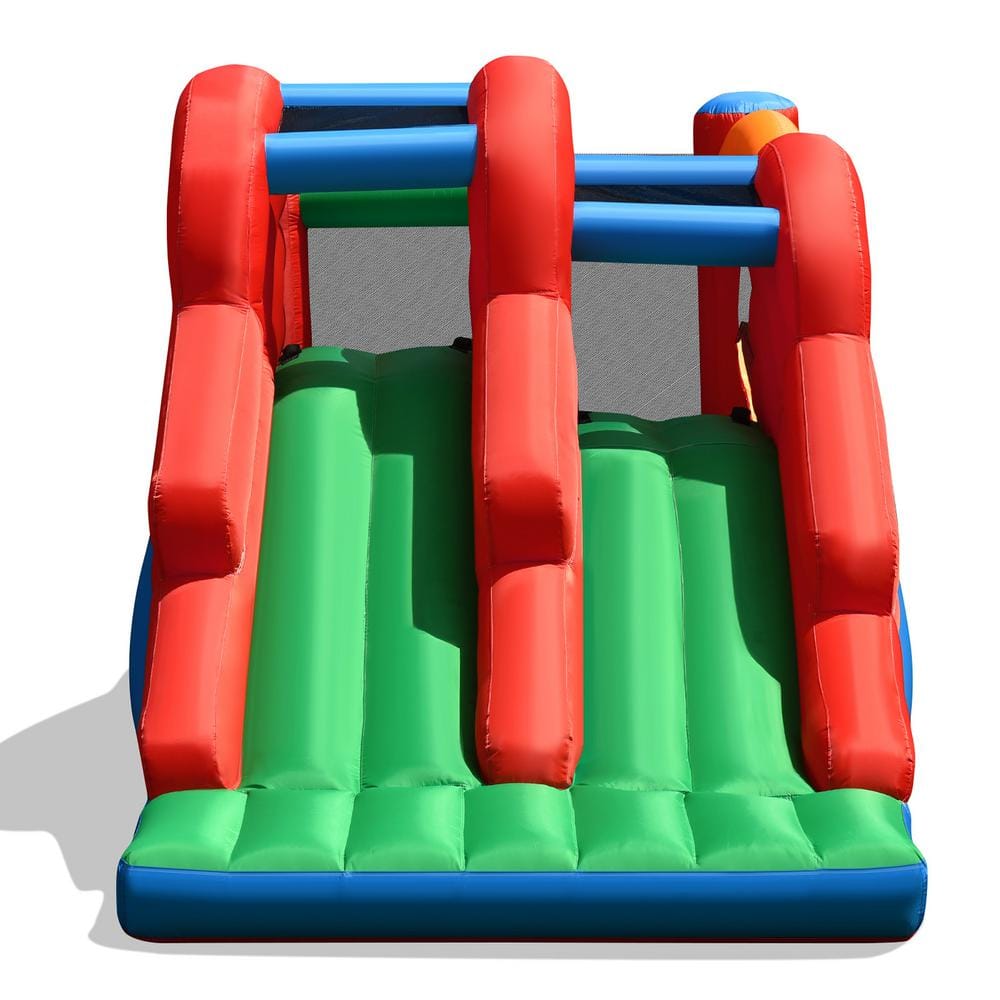 Bounce House 3-in-1 Dual Slides Jumping Castle Bouncer without Blower