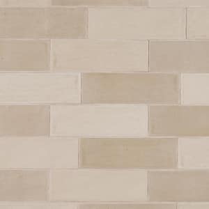 Kingston Sand 2.55 in. x 7.87 in. Glazed Ceramic Wall Tile (5.38 sq. ft./Case)