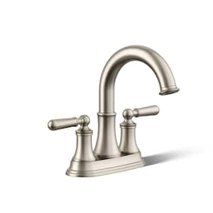 Capilano 4 in. Centerset 2-Handle Bathroom Faucet in Vibrant Brushed Nickel