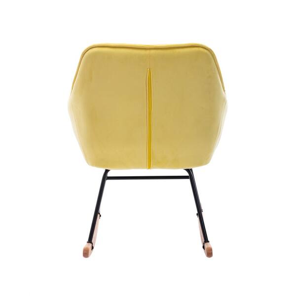 small yellow bedroom chair