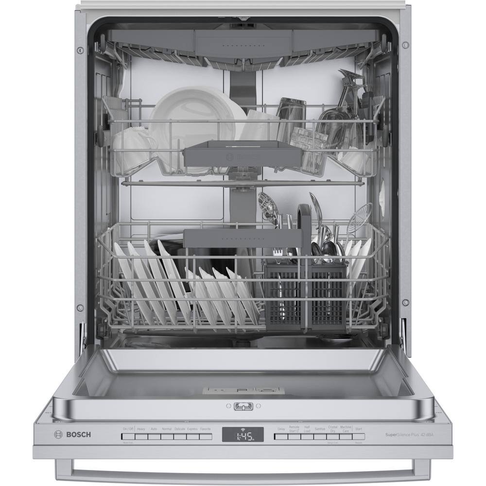 24-Inch Stainless Steel Built-In Dishwasher with Top Control