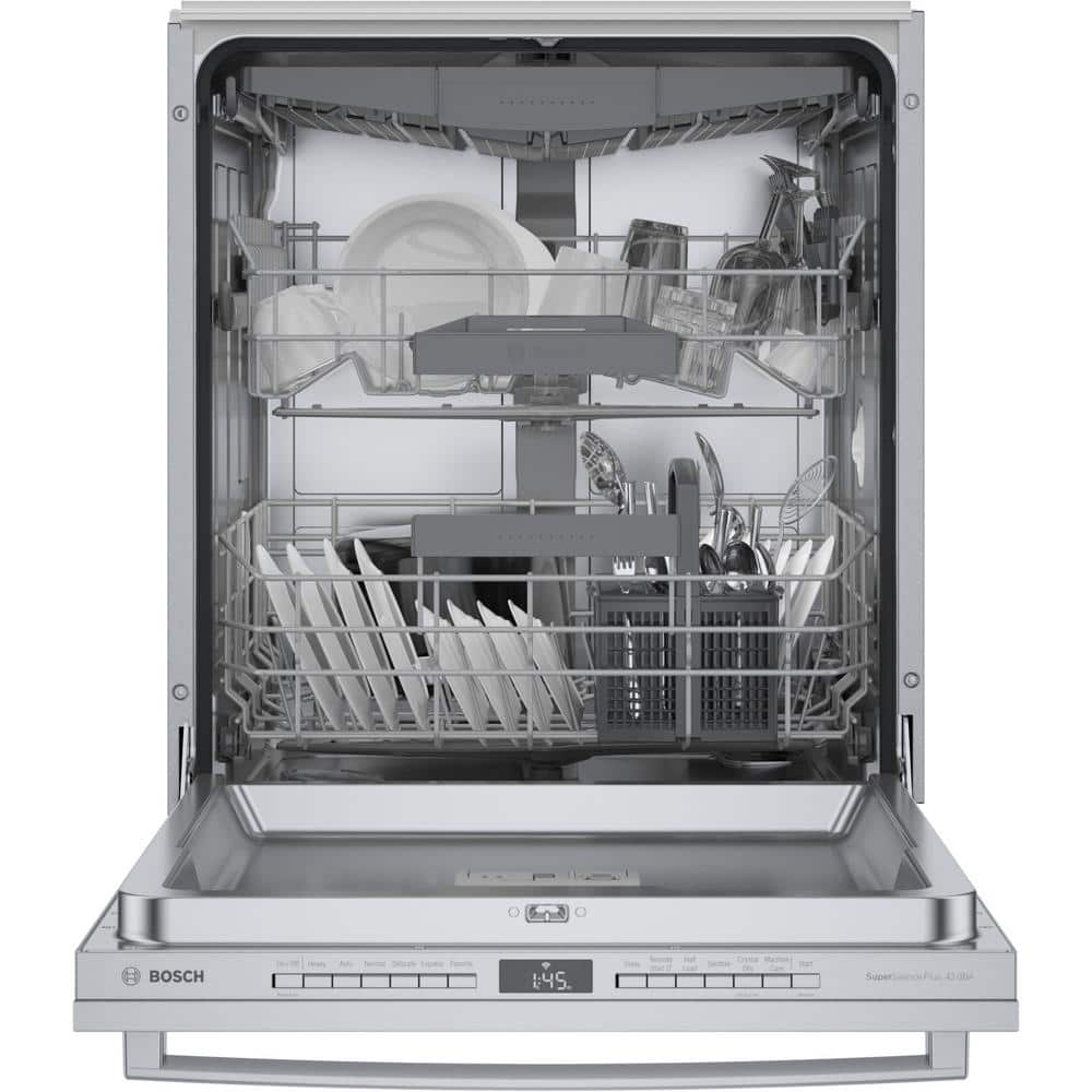 24-Inch Stainless Steel Built-In Dishwasher with Top Control