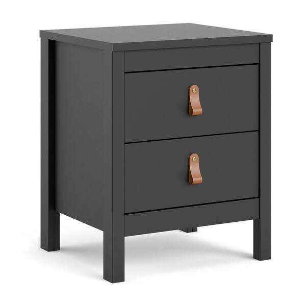 MODERN Matt finished Black Chest Of Drawers And Bed Side IKEA STYLE 