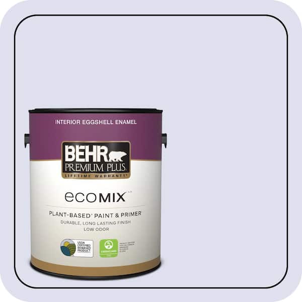 1 gal. #P550-1 Imagination Eggshell Enamel EcoMix Plant-Based Interior Paint & Primer