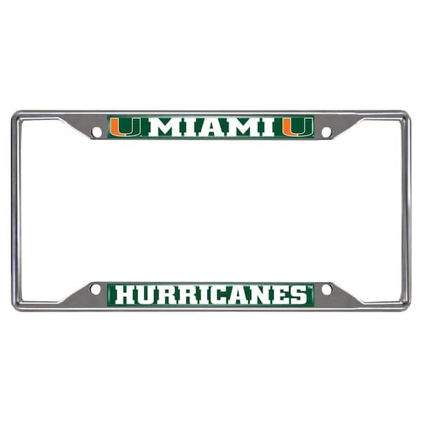 FANMATS NCAA - University of Miami License Plate Frame