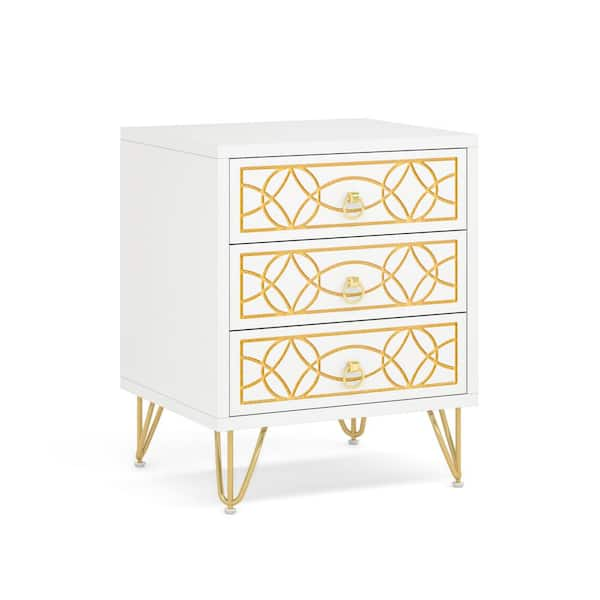 Adding Gold Hardware to Dresser & Nightstands - thetarnishedjewelblog