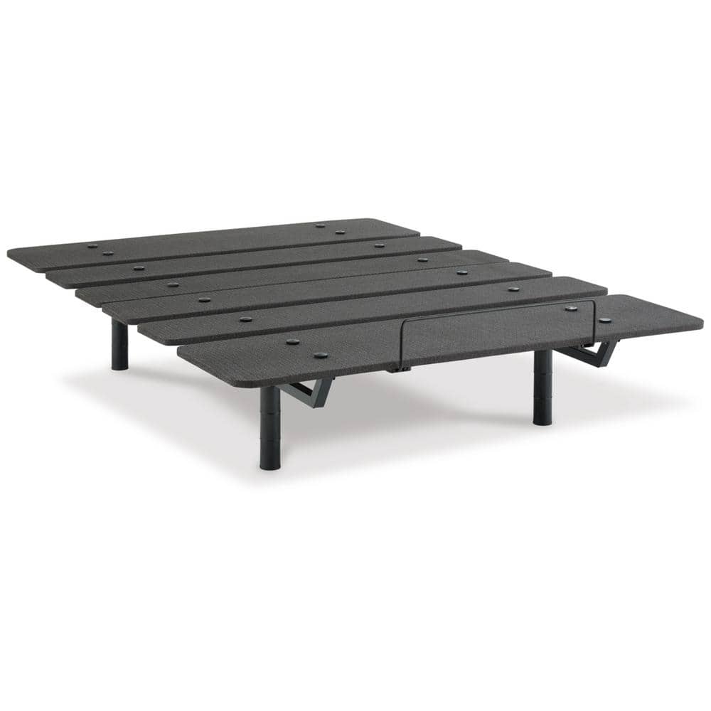 Black Adjustable California King Power Base with USB Ports