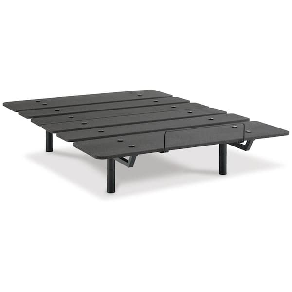 Cosmic Power Base Black Metal Frame California King Platform Bed
