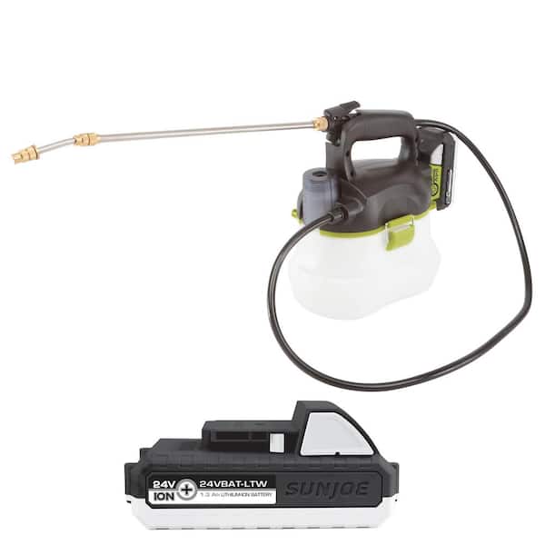 Sun Joe 24V-GS-LTW 24V Multi-Purpose Chemical Sprayer Kit with 1.3 Ah Battery and Charger - 2