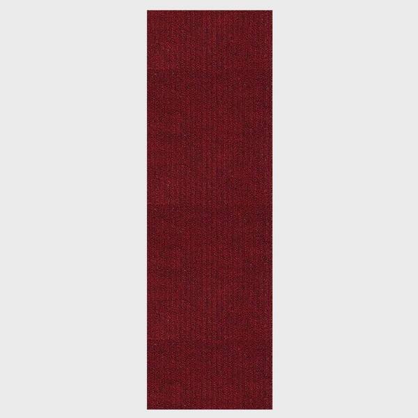 Heavy Duty Solid Red 36 in. W x 7 ft. L Indoor/Outdoor Runner Rug/Stair Runner 21 sq. ft.