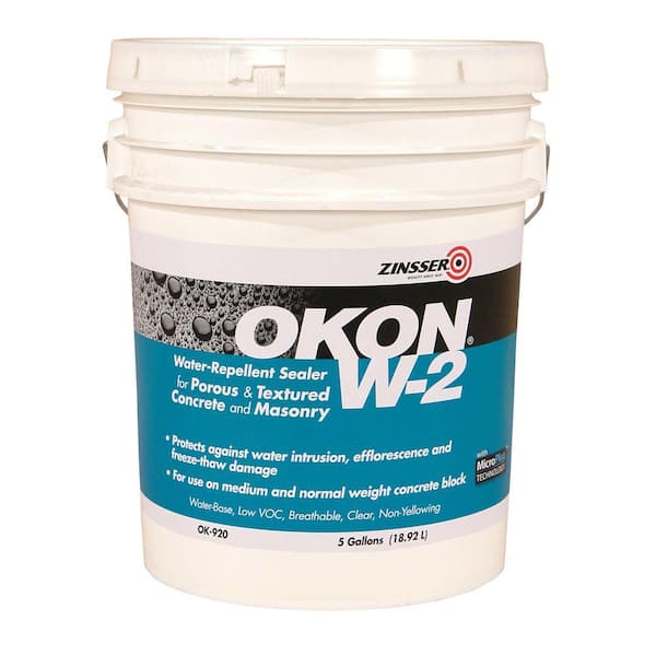 W-2 5-gal. Water Repellent Sealer for Porous Concrete and Masonry-DISCONTINUED