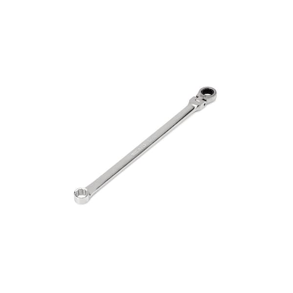 TEKTON 13 mm Long Fixed/Flex Head 12-Point Ratcheting Box End Wrench