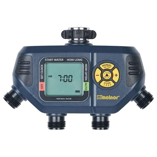 Melnor 4 Zone Automatic Water Timer With Valves For Garden And Yard Care Mel 63280 The Home Depot - Timer For Garden Hose Home Depot Melnor 4 Zone Automatic Water Timer With Valves For Garden And Yard Care Mel 63280 The Home Depot - Timer For Garden Hose Home Depot