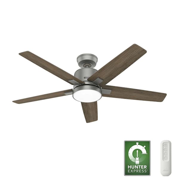 silver ceiling fan