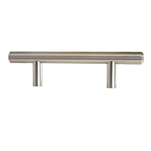 3 in. (76.2 mm) Center-to-Center Satin Nickel Modern Straight Euro Style Bar Cabinet Pull (25-Pack)