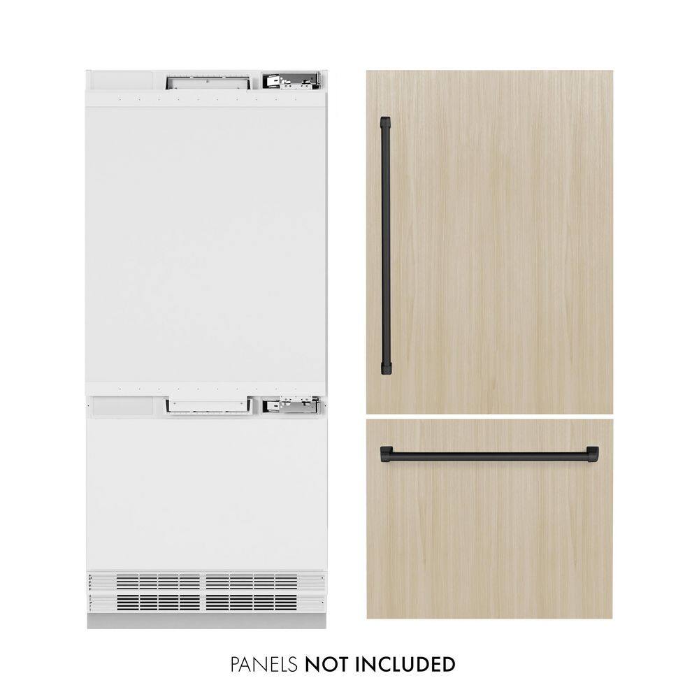 36 in. 19.8 cu. ft. Panel Ready Built-in Bottom Freezer Refrigerator w/ Water Dispenser & Ice Maker with Black Accents price history on PriceWatchPro