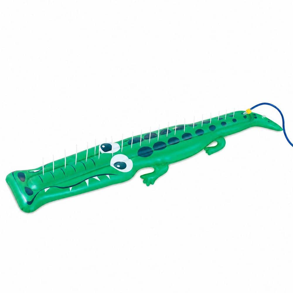 "96"" x 13"" Extra Large Crocodile Hose-End Sprinkler for Kids, Outdoor Inflatable Yard Water Toy for Garden Lawn" price history on PriceWatchPro