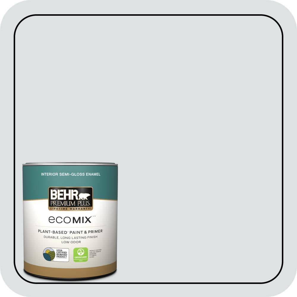 1 qt. #MQ3-27 Etched Glass Semi-Gloss Enamel EcoMix Plant-Based Interior Paint & Primer price history on PriceWatchPro