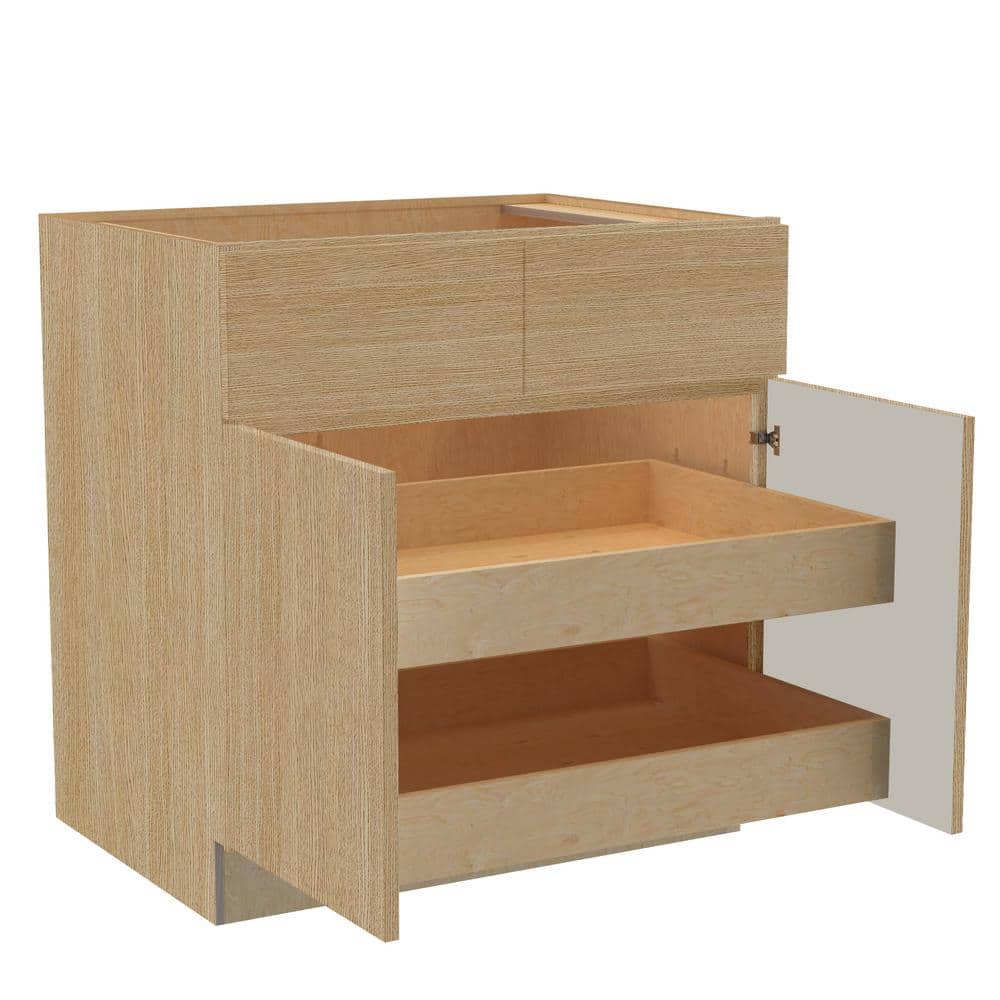 Hargrove 33 in. W x 24 in. D x 34.5 in. H Assembled Plywood Base Kitchen Ca