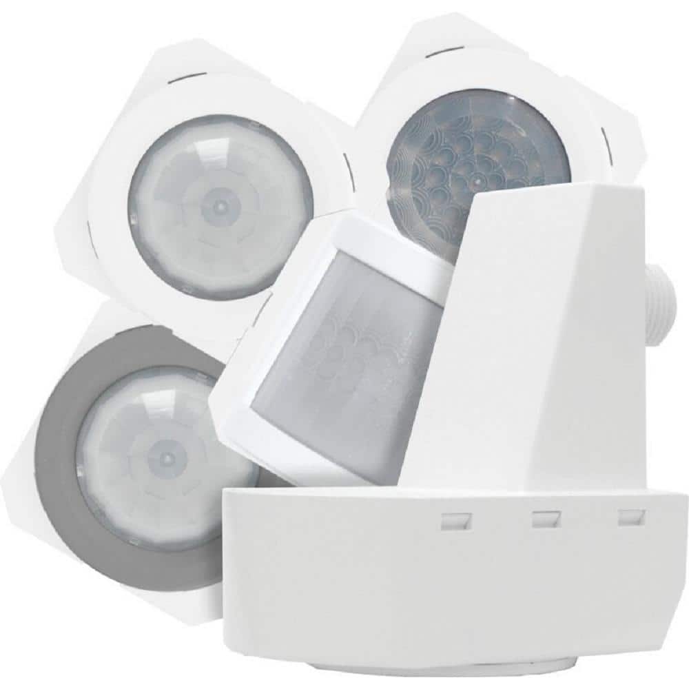 White Industrial Fixture Mount Motion Sensor with PIR Technology