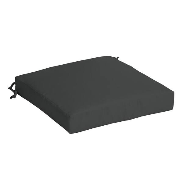 ARDEN SELECTIONS Slate Grey Square Outdoor Seat Cushion