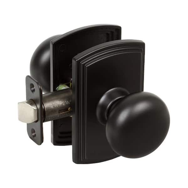 DELANEY HARDWARE Italian Collection Santo Black Hall/Closet Door Knob