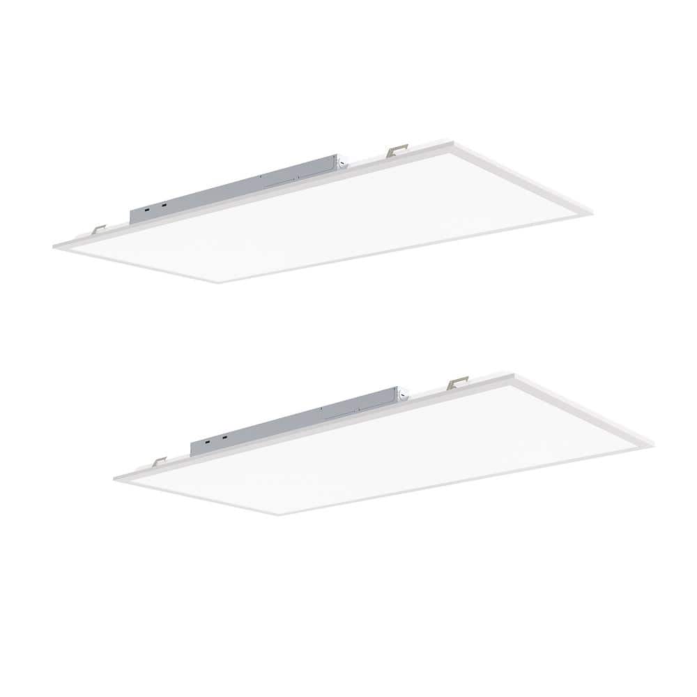 (2-Pack) 2 ft. x 4 ft. Low Glare 6000/7000/8000/10000 Lumens Integrated LED Panel Light UGR19 3000K/3500K/4000K/5000K price history on PriceWatchPro