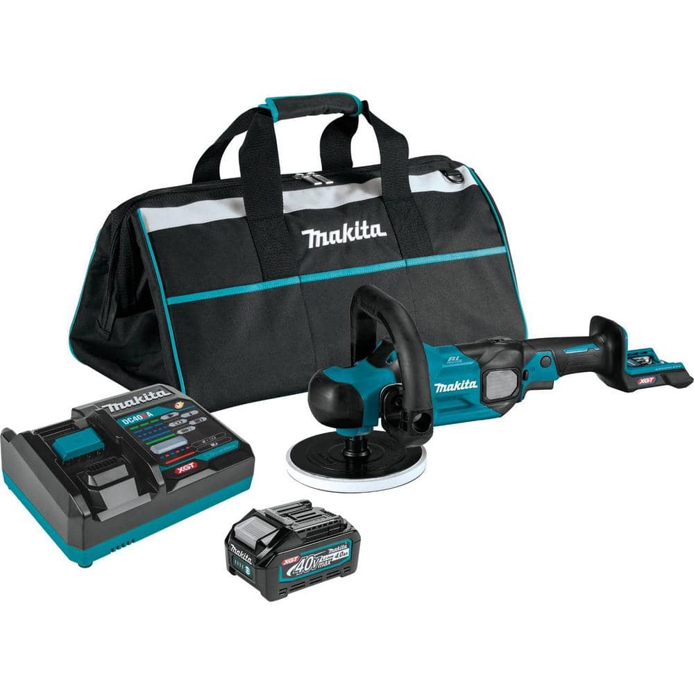 Makita 40V max XGT Brushless Cordless 7 in. Polisher Kit, 4.0Ah GVP01M1 ...