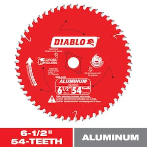 6-1/2in. x 54-Teeth Circular Saw Blade for Medium Aluminum