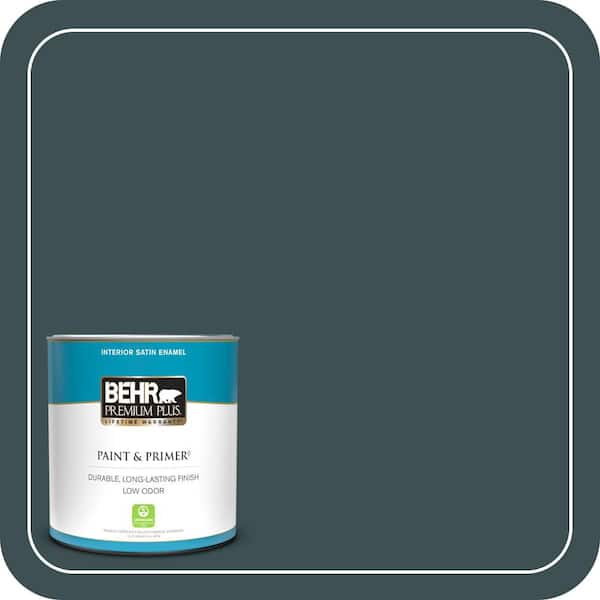 BEHR PREMIUM PLUS 1 qt. #S440-7 Thermal Satin Enamel Low Odor Interior Paint & Primer