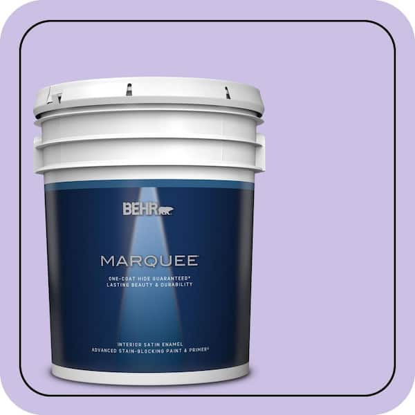 BEHR MARQUEE 5 gal. #P560-3 Party Hat Satin Enamel Interior Paint & Primer