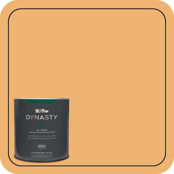 BEHR DYNASTY 1 qt. #PPU6-03 Sunburst Semi-Gloss Enamel Exterior Stain-Blocking Paint & Primer