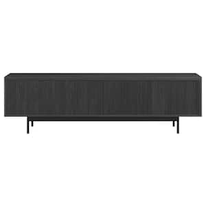 Whitman 70 in. Charcoal Gray Rectangular TV Stand fits TV's Up to 75 in.