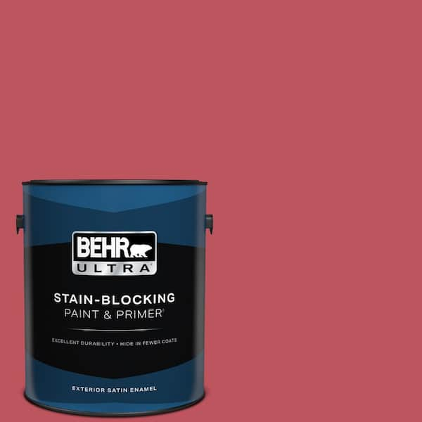 BEHR ULTRA 1 gal. #P140-6 Hibiscus Flower Satin Enamel Exterior Paint & Primer