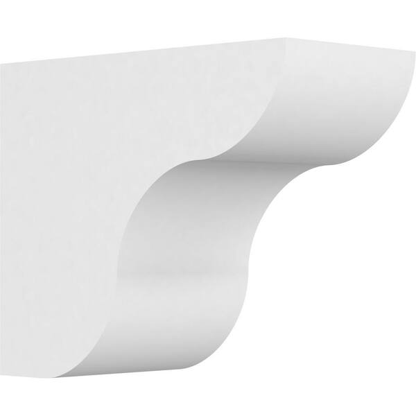 Ekena Millwork 6 in. x 10 in. x 12 in. Standard Carmel Architectural Grade PVC Rafter Tail Brace