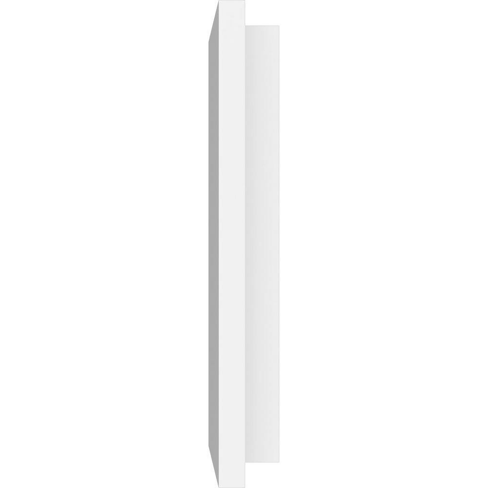 White Rectangular PVC Ceiling Medallion, 14" x 7"