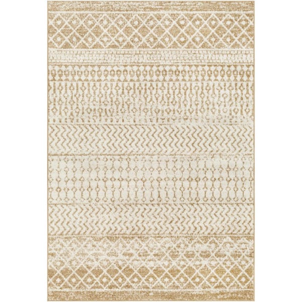 Livabliss Alois Yellow Geometric 12 ft. x 15 ft. Indoor Area Rug