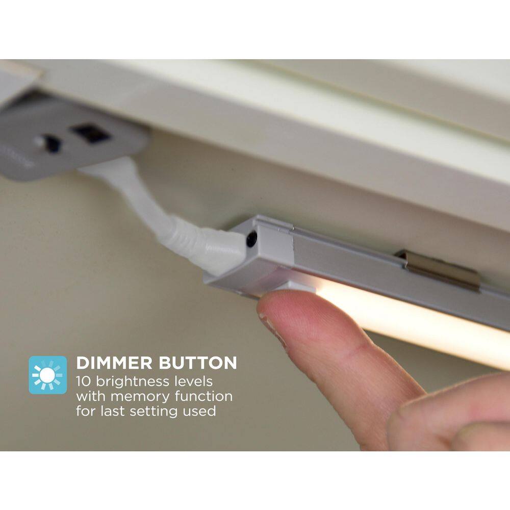 24" Cool White LED Under-Cabinet Lighting Kit with Touch-Free Activation