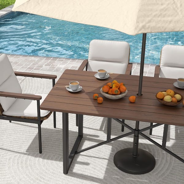 ChillPavilion Grove Tranquil 6-Person Rectangle Aluminum Frame