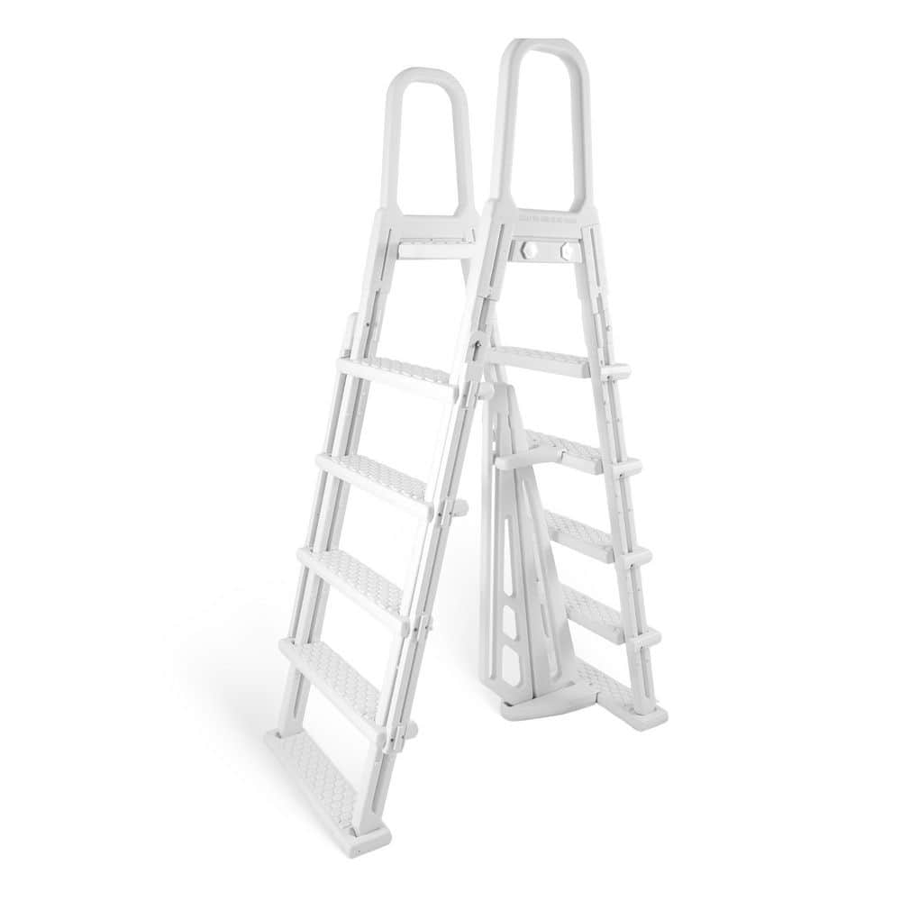 Pool Ladder Flap Blue Wave A-Frame Flip Up Pool Ladder for Above Ground Pools NE1222 ...