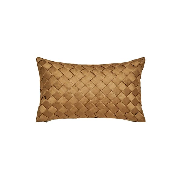 Unbranded Bordeaux Gold Polyester Boudoir Decorative Throw Pillow 13 x 21