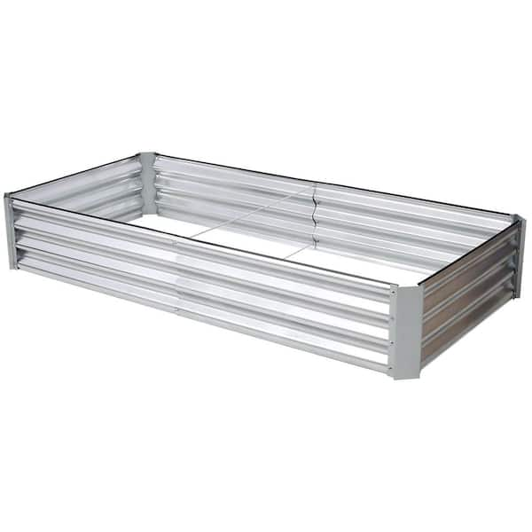 Tiramisubest 60.2 In. L X 35.8 In. W X 12.2 In. H Planter Bed Steel 