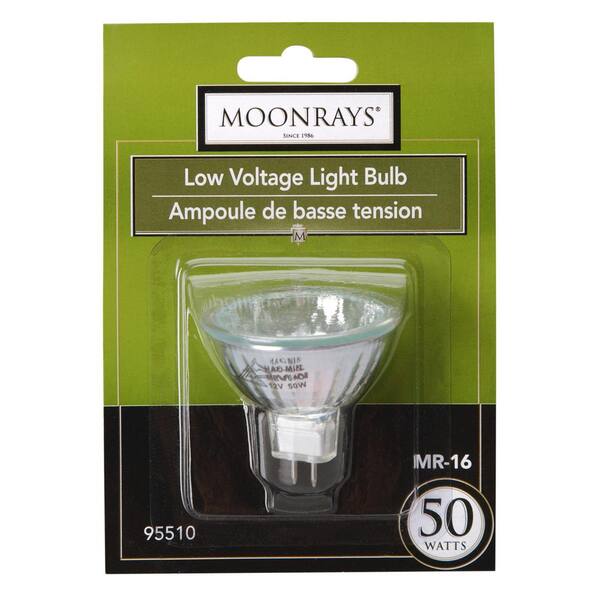 Moonrays 50-Watt Clear Glass MR-16 Halogen Replacement Light Bulb