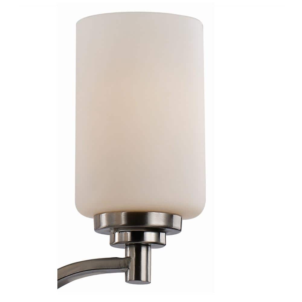 Mod Pod Brushed Nickel 20.5" Chandelier with White Frost Candle Shades