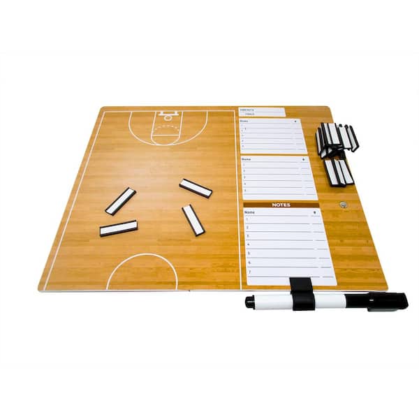 12 in. L x 10 in. W Magnetic Dry Erase Board Basketball Court Design Coaching Board